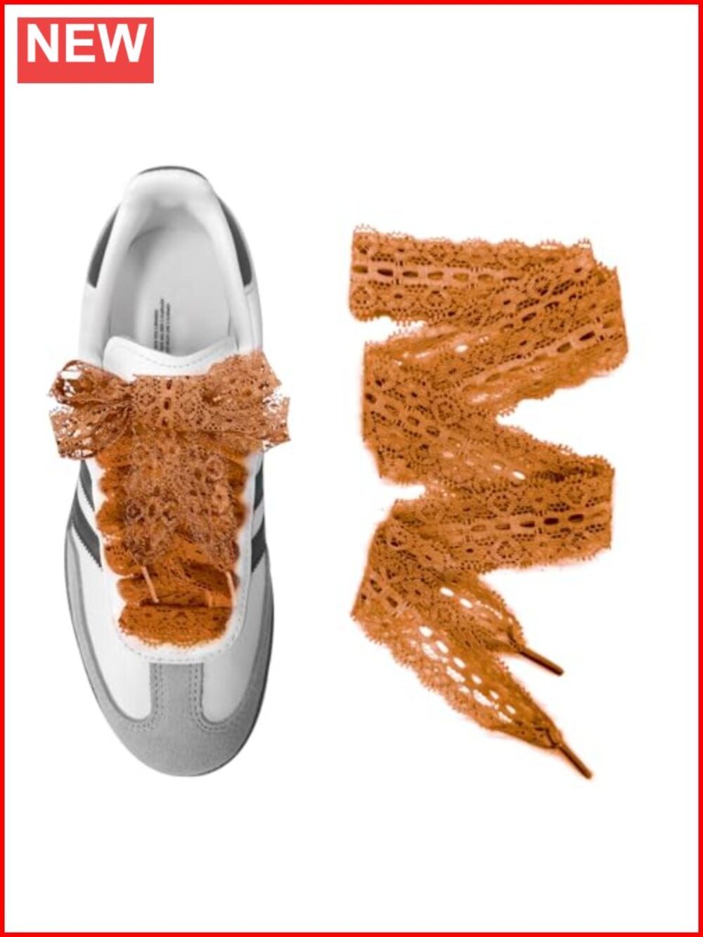 3cm Wide Flat Lace Shoelaces for Sneakers - Soft Elegant Shoe Laces